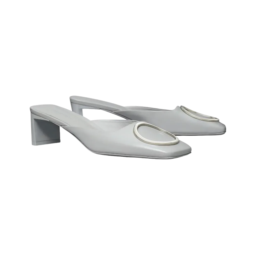 Tory Burch Ring Heeled Mule Loutre Gray
