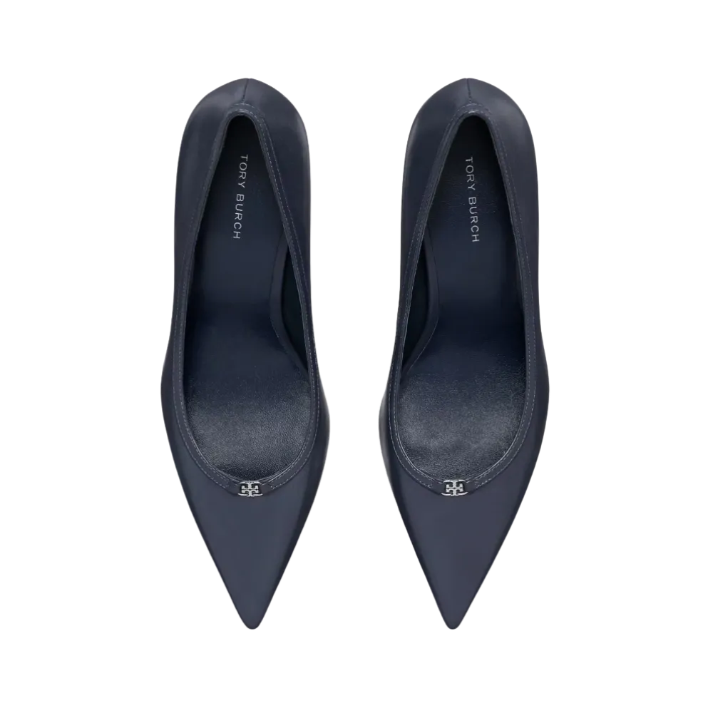 Tory Burch Double T Buckle Pump New Navy