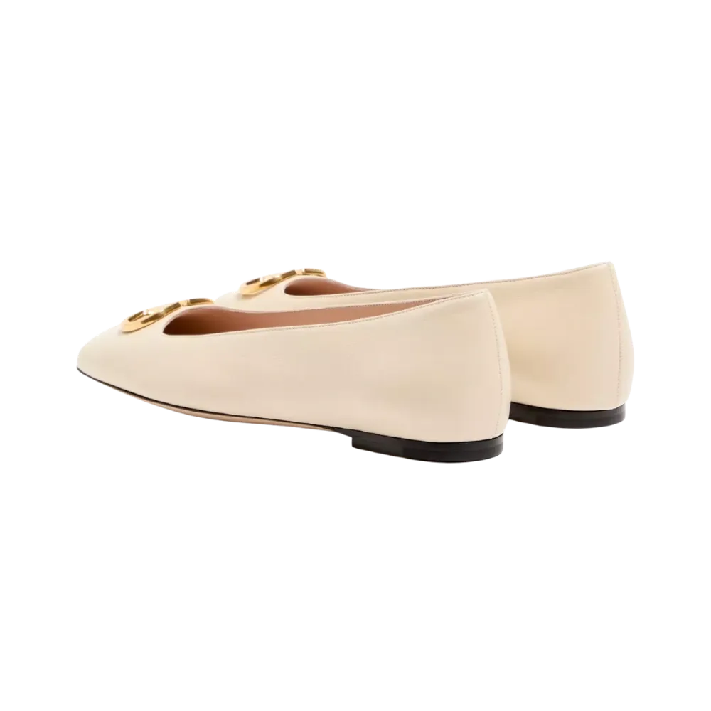 Valentino VLogo Signature Ballerina In Nappa 05mm Butter
