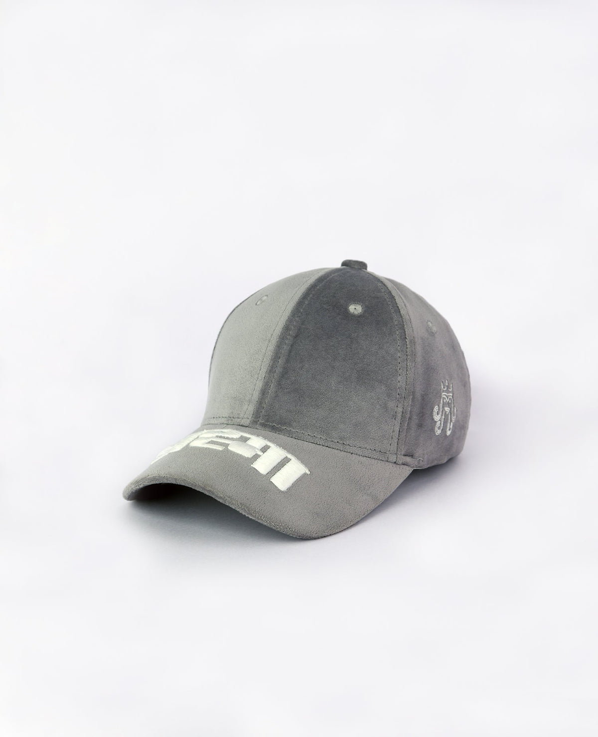 House of Brahma Brahma // Elephant Grey Suede Baseball Cap