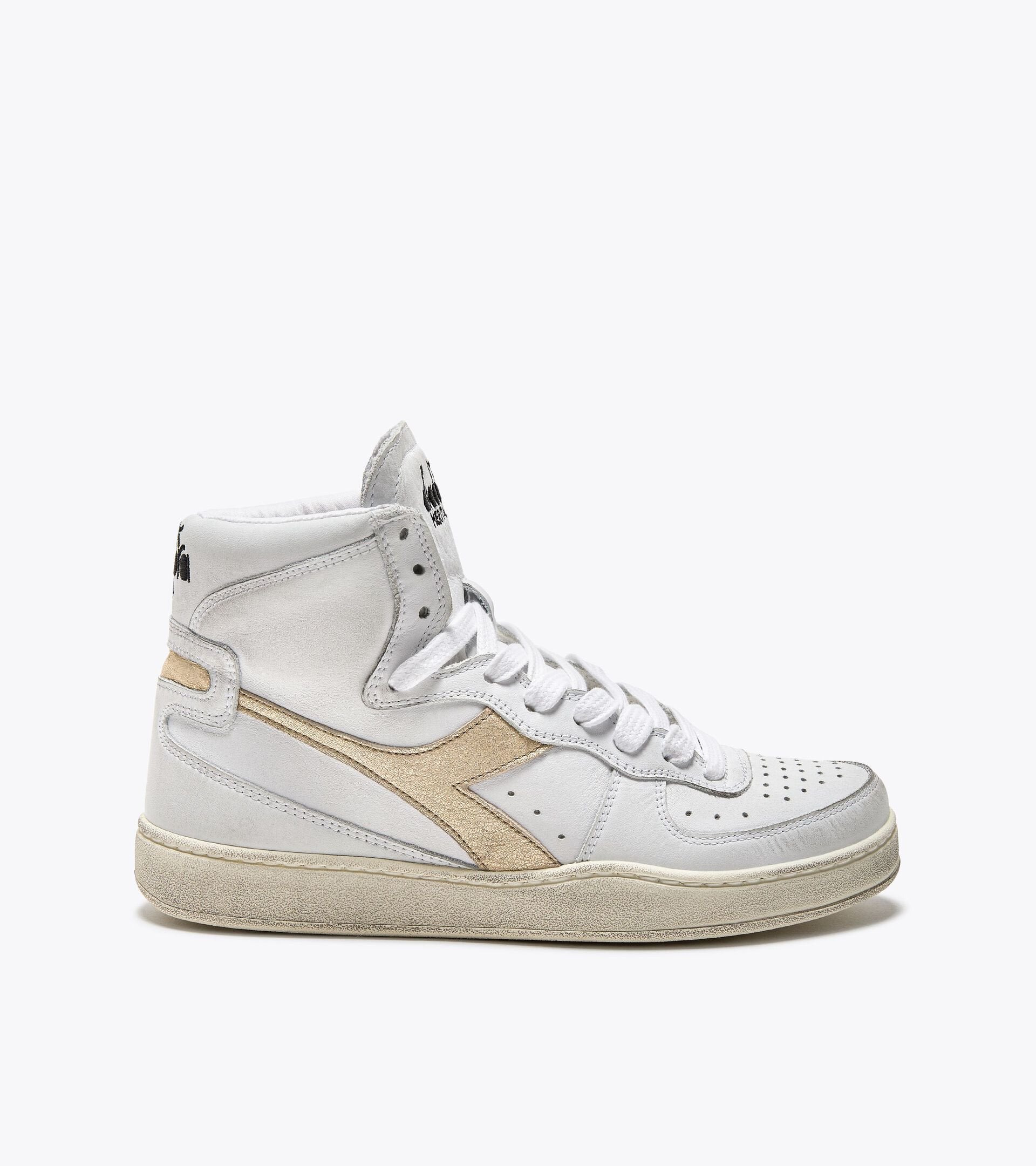 Diadora Mi Basket Used W White/Gold