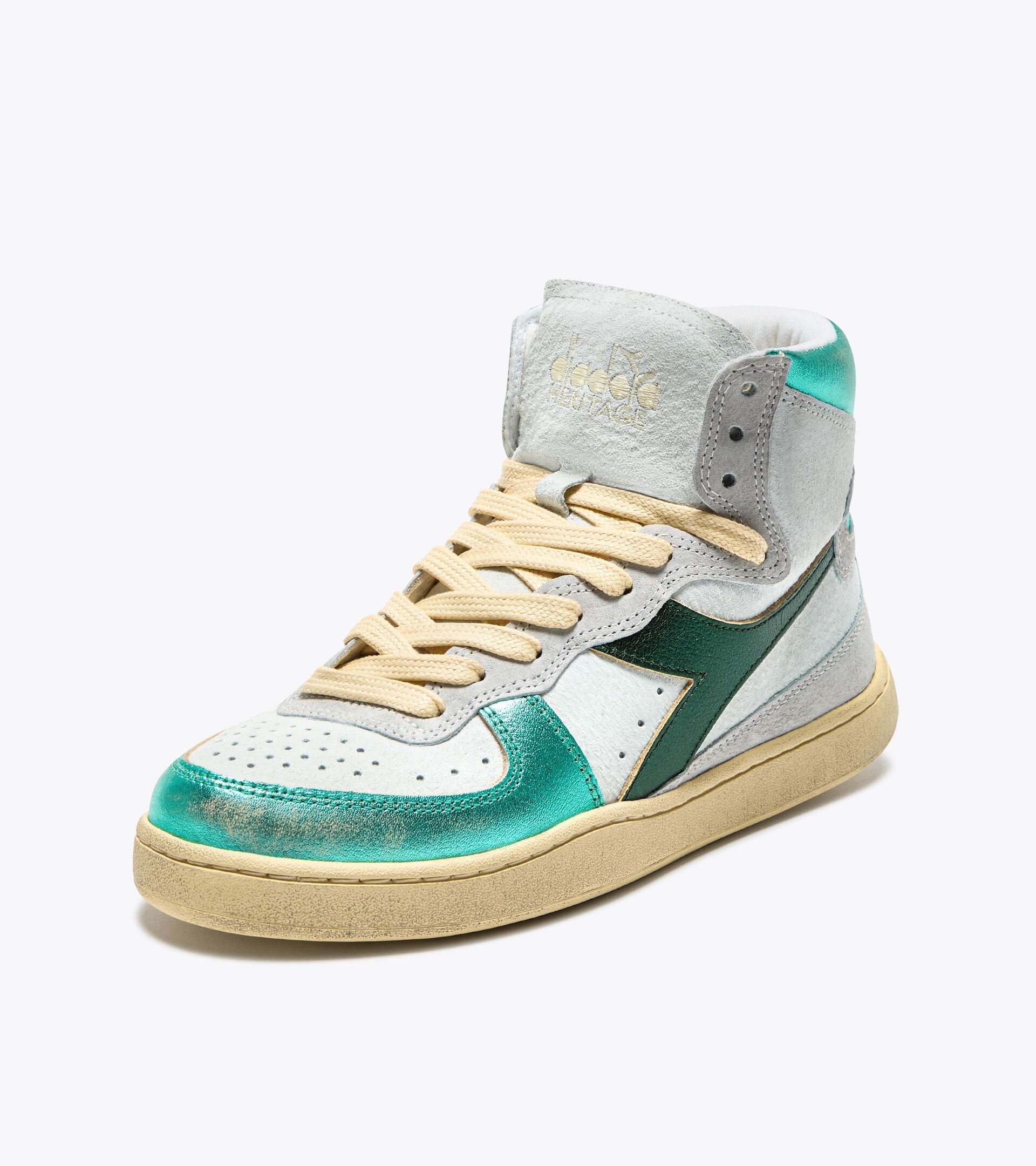 Diadora Mi Basket Metal Pigskin Used Wn Turquoise
