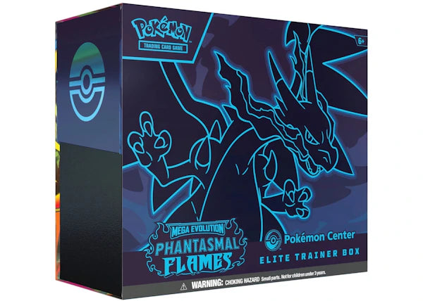 2025 Pokémon Mega Evolution Phantasmal Flames Pokemon Center Elite Trainer Box