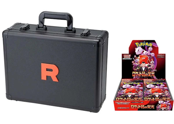 2025 Pokémon Scarlet & Violet Glory of the Rocket Team Attache Case Set (With Booster Box)