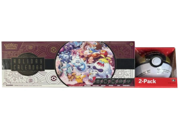 2025 Pokémon Scarlet & Violet Holiday Calendar + Pokeball Costco Bundle (Pokeball Color May Vary)