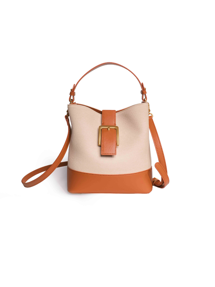 Favori Sylvia - Ladies Leather Bucket Bag | Tan – view 5