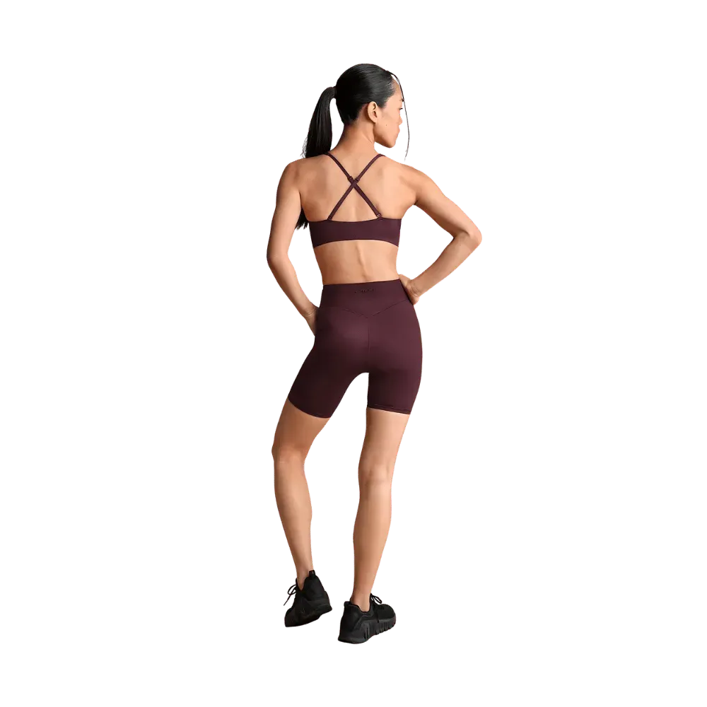 Nike x Skims Shine Women's V-Neck Bra CURRANT