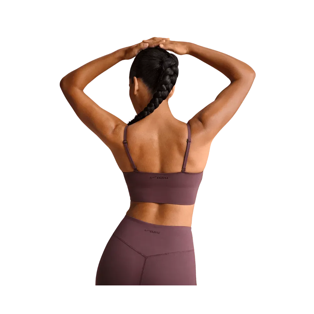 Nike X Skims Matte Women's Cami Longline Bra CURRANT