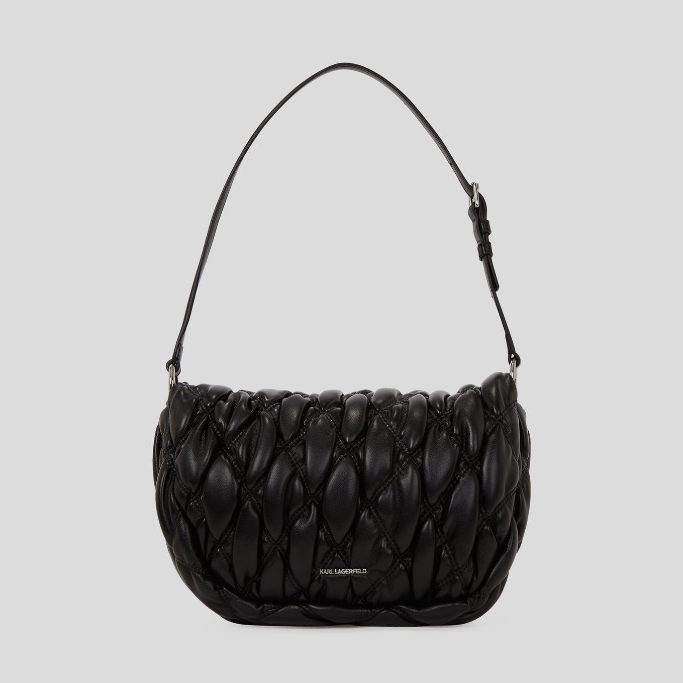 Karl Lagerfeld Ksignature Kuilt Shoulder Bag Black