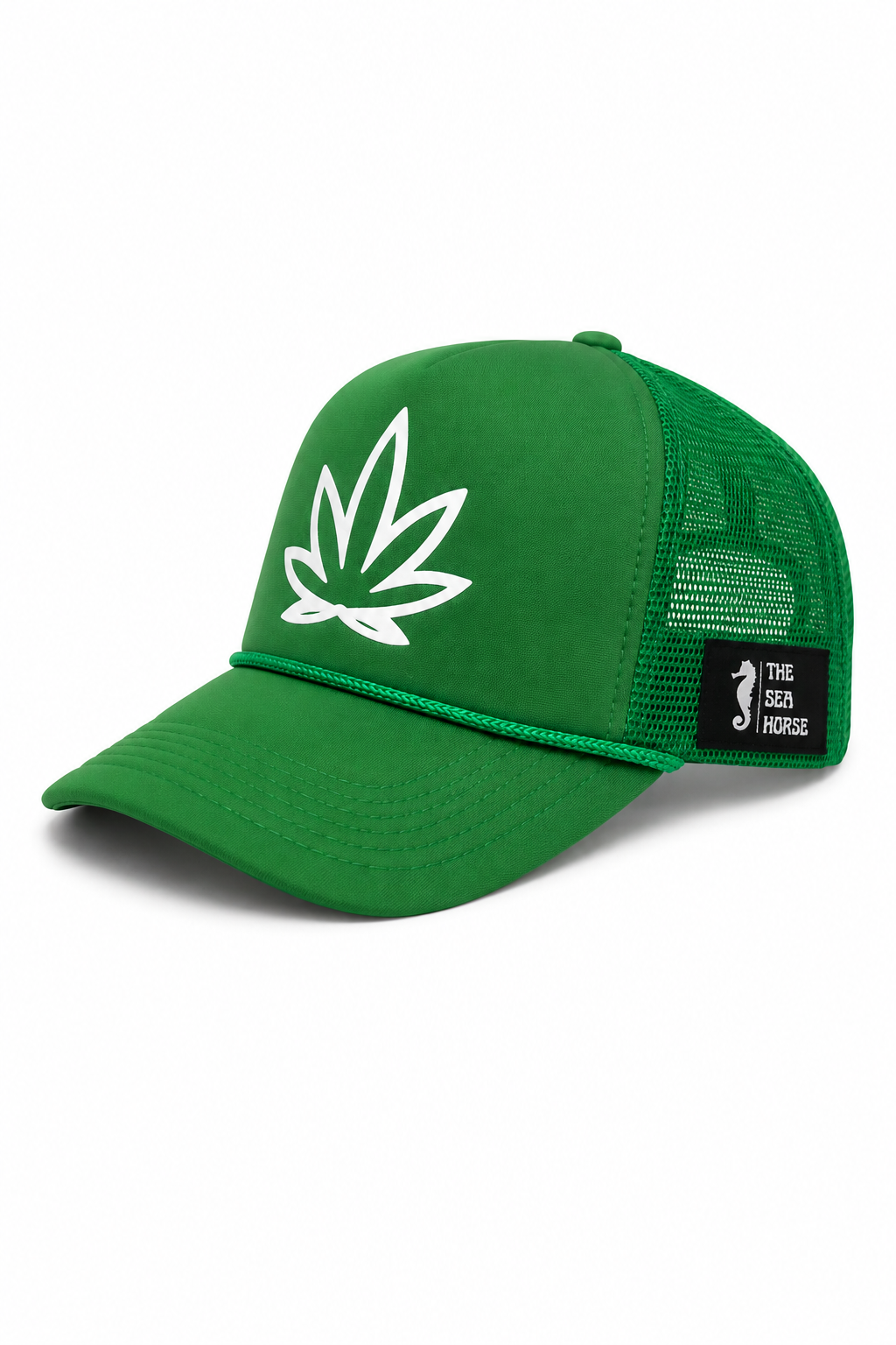 THE SEA HORSE Green Leaf - Mesh Trucker Cap – view 2