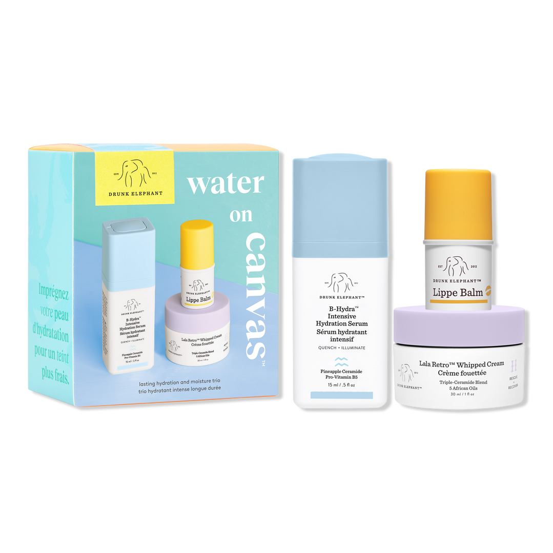 Drunk Elephant Water on Canvas Travel-Size Kit