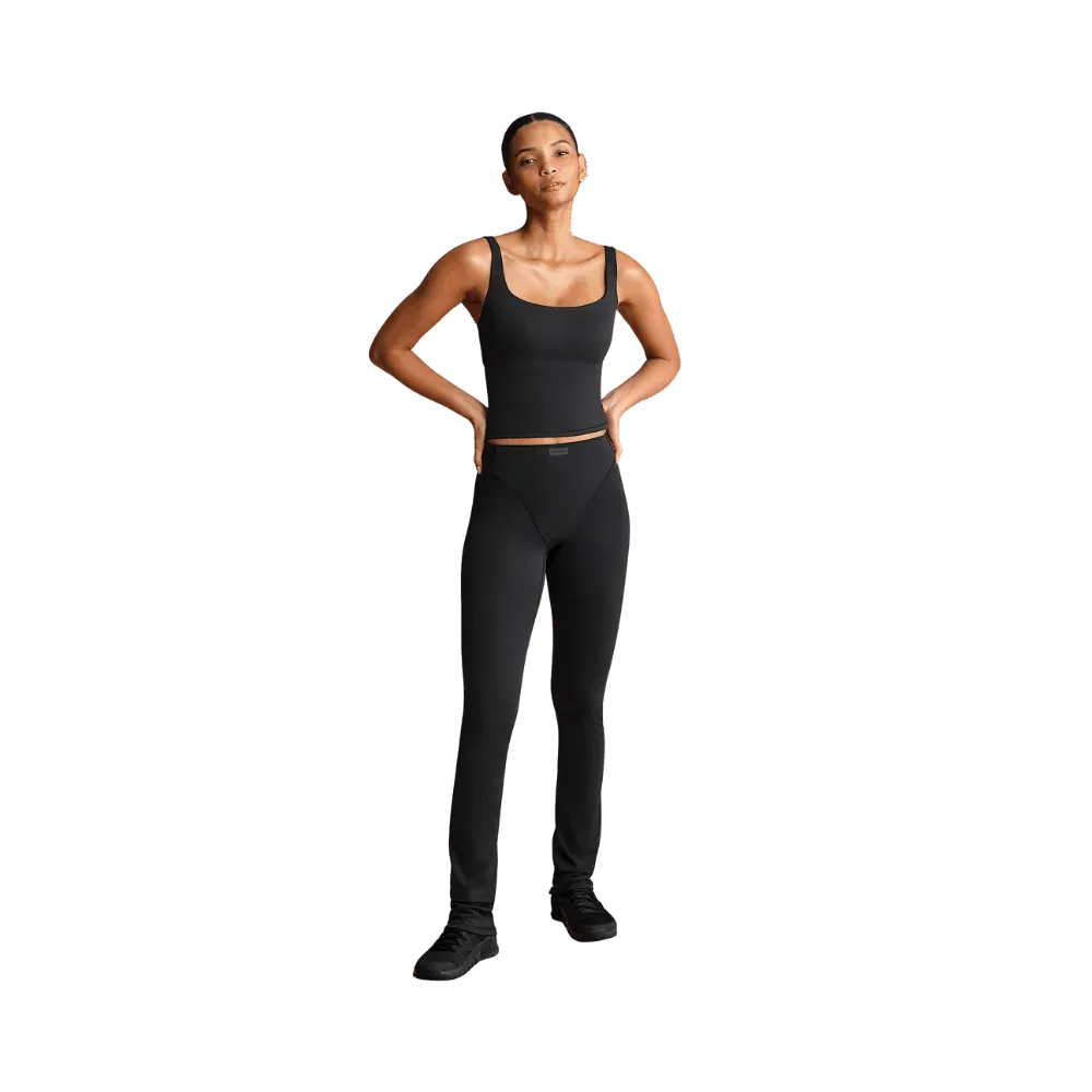 Nike X Skims Matte Women's High-Waisted V-Panel Straight Leggings OBSIDIAN