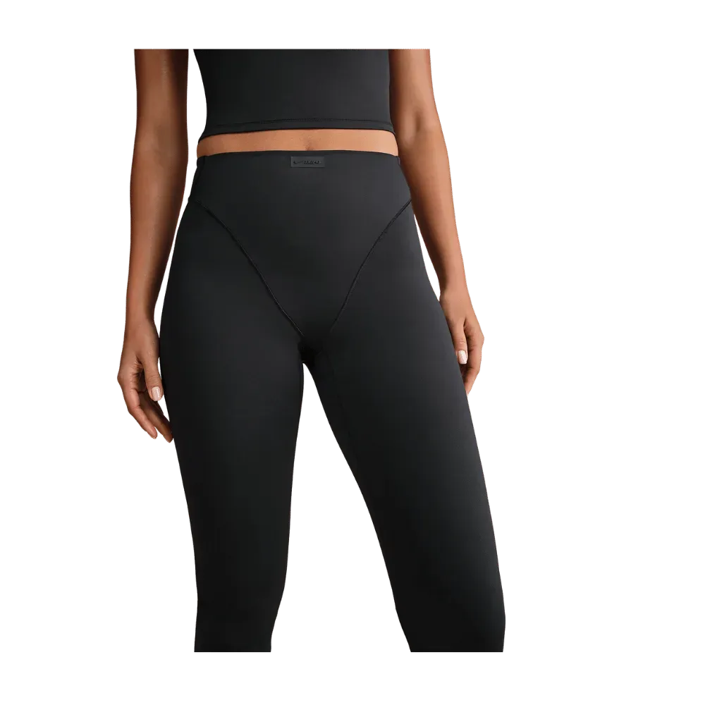 Nike X Skims Matte Women's High-Waisted V-Panel Straight Leggings OBSIDIAN
