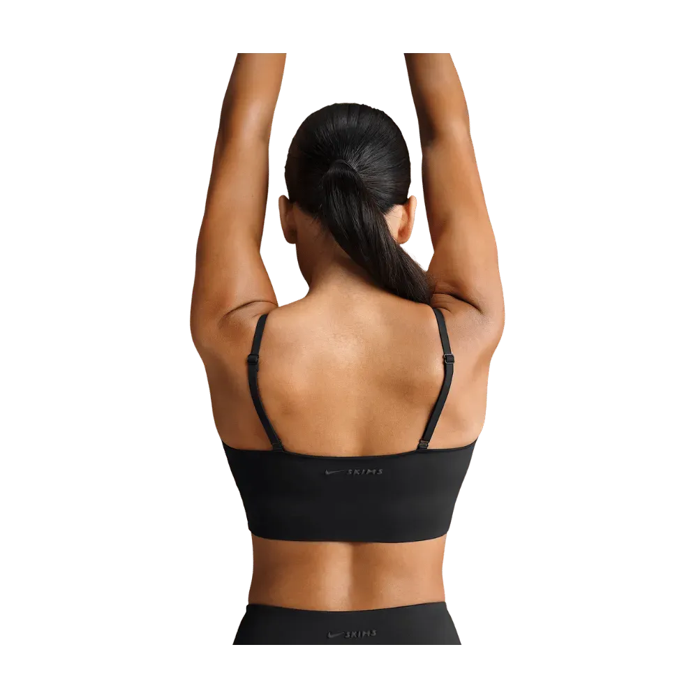 Nike X Skims Matte Women's Cami Longline Bra Obsidian