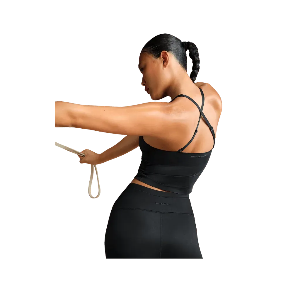 Nike X Skims Shine Women's V-Neck Tank Top Obsidian