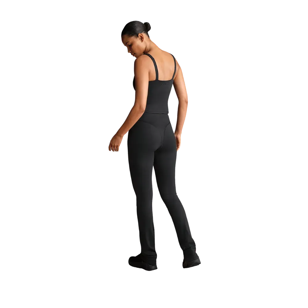 Nike X Skims Matte Women's High-Waisted V-Panel Straight Leggings OBSIDIAN