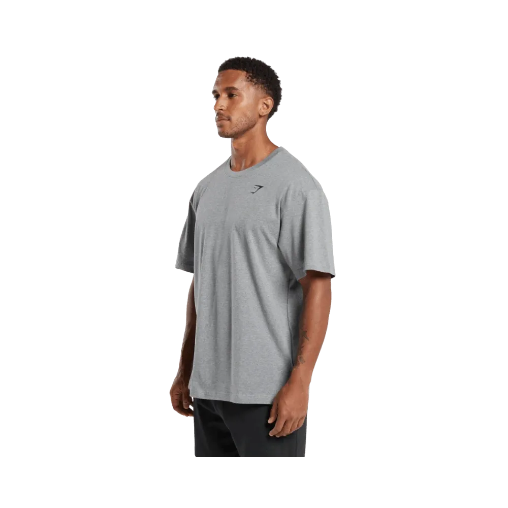 Gymshark Essential Oversized T-Shirt Charcoal Grey Marl