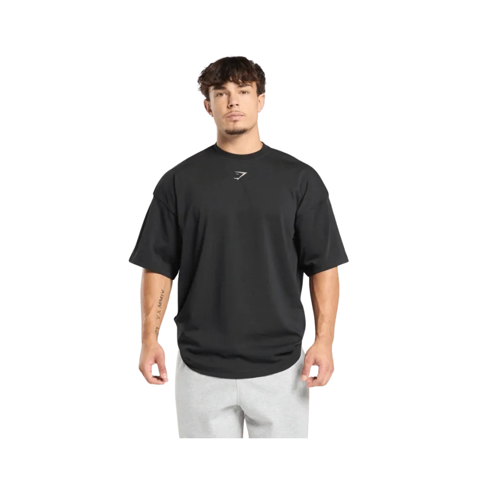 Gymshark Lifting Club T-Shirt Oversized Fit Black