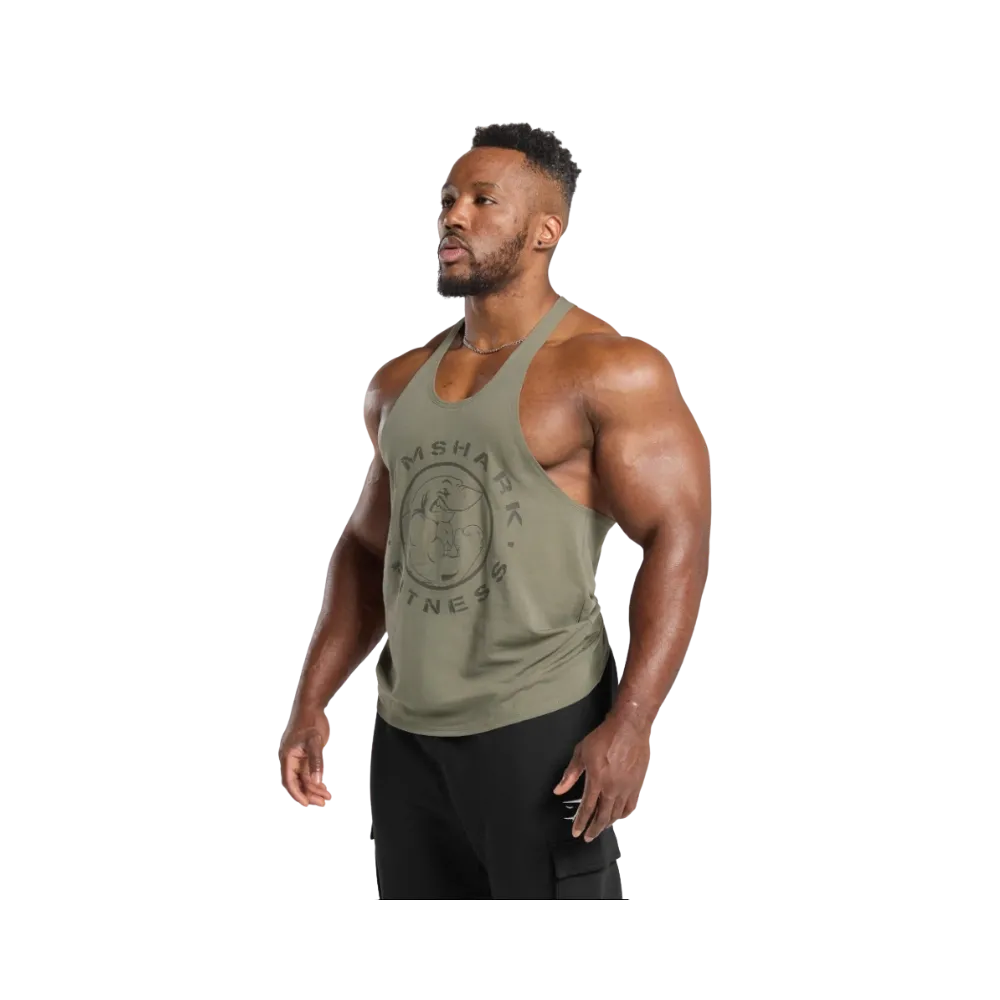 Gymshark Legacy Stringer Slim Fit Base Green
