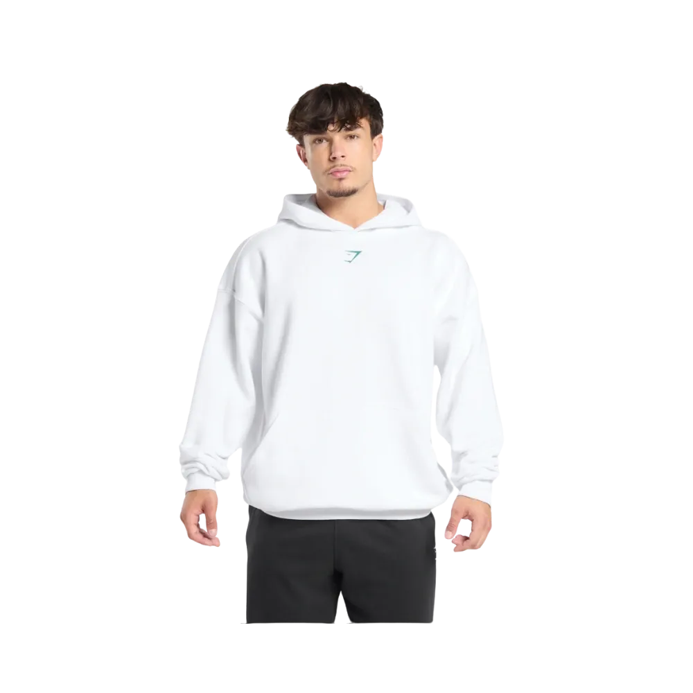 Gymshark Lifting Club Hoodie Oversized Fit White