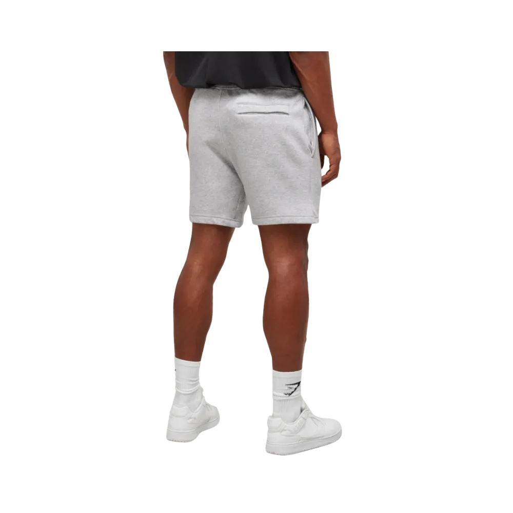 Gymshark Crest 7" Shorts Slim Fit Light Grey Marl