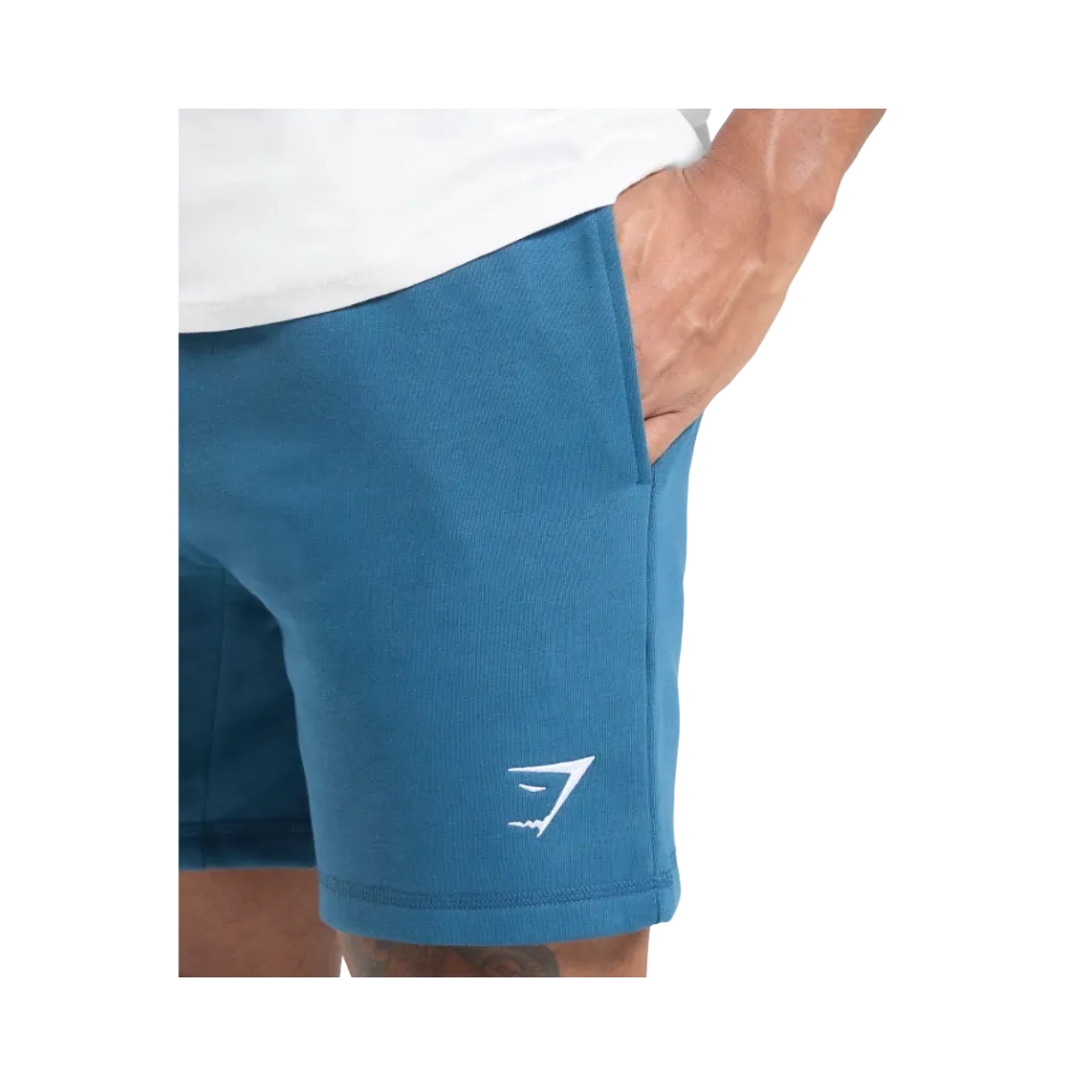 Gymshark Crest 7" Shorts Slim Fit Success Blue