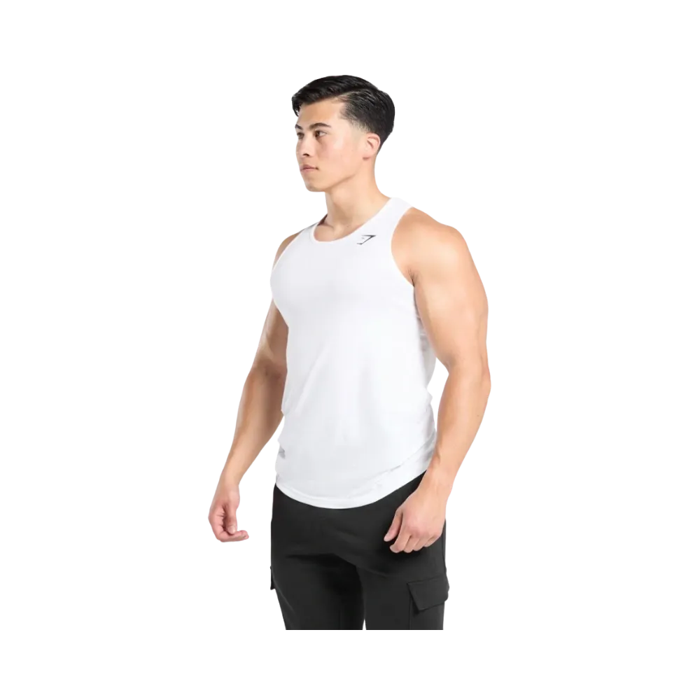 Gymshark Critical Tank Slim Fit White