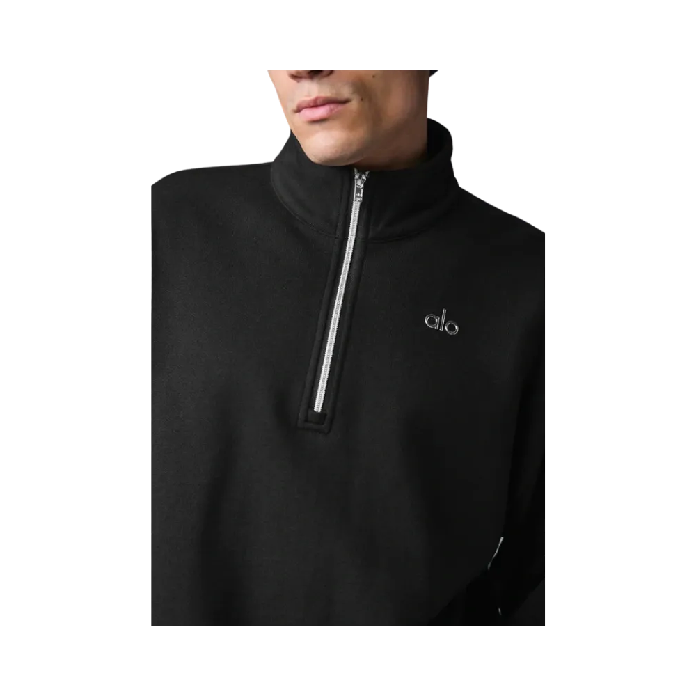 Alo Men's Accolade 1/4 Zip Pullover Black