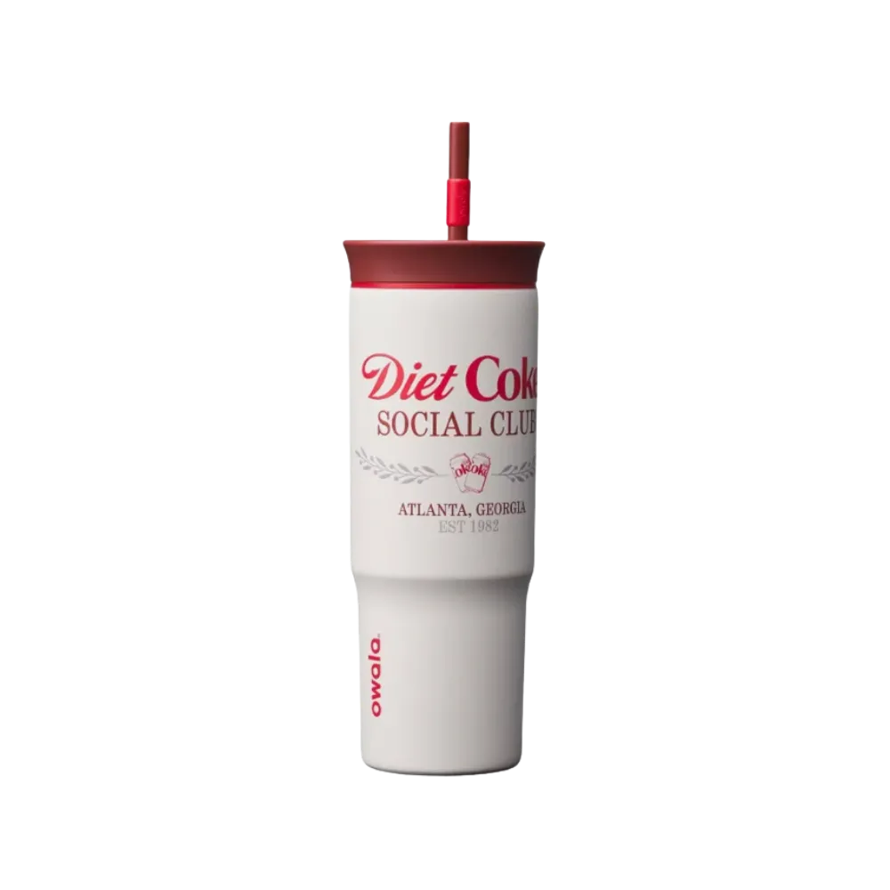 Owala x Diet Coke 24oz Special Edition Stainless Steel Straw Tumbler Diet Coke Social Club