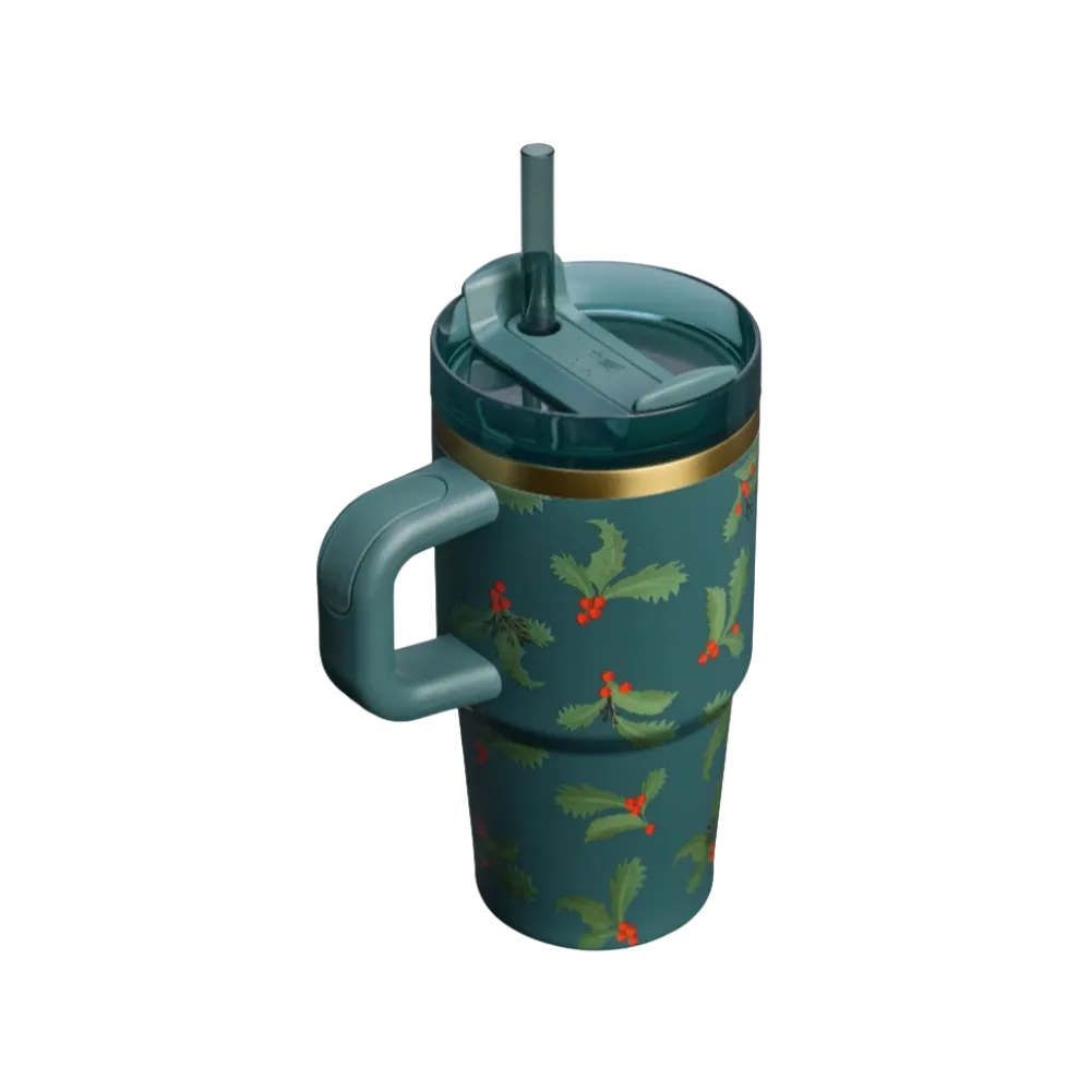 Stanley Cheers and Cheer Quencher H2.O FlowState Tumbler (20OZ) Holiday Botanical