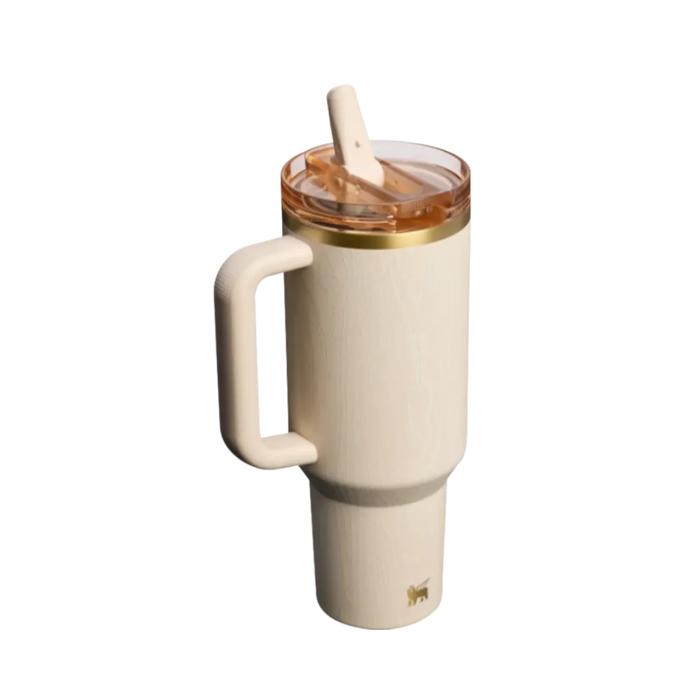 Stanley Cheers and Cheer Quencher ProTour Flip Straw Tumbler 40OZ Birch Woodgrain