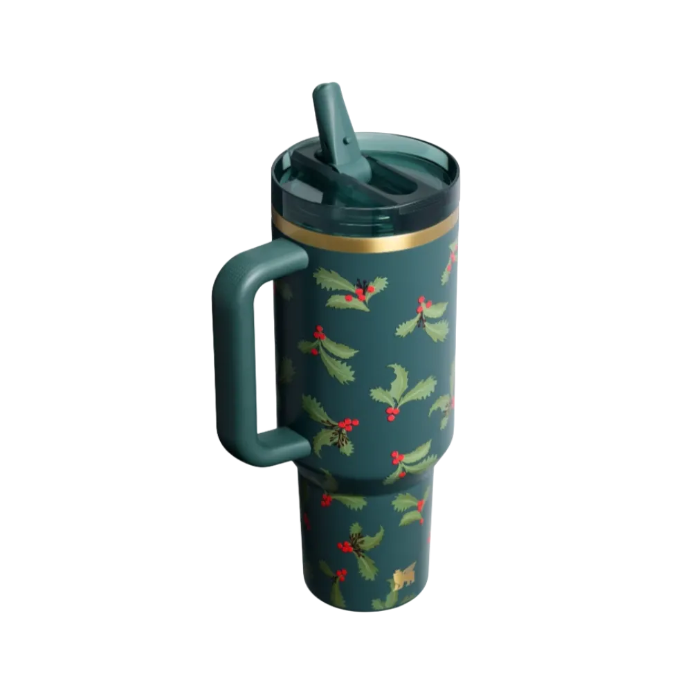 Stanley Cheers and Cheer Quencher ProTour Flip Straw Tumbler 40OZ Holiday Botanical