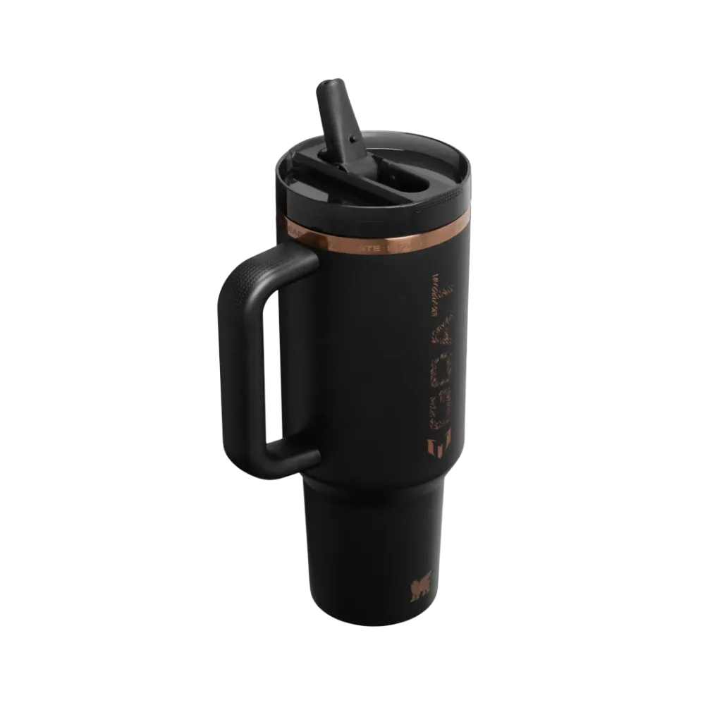 The Messi x Stanley Quencher ProTour Flip Straw Tumbler | 40 OZ 'Messi GOAT Black'