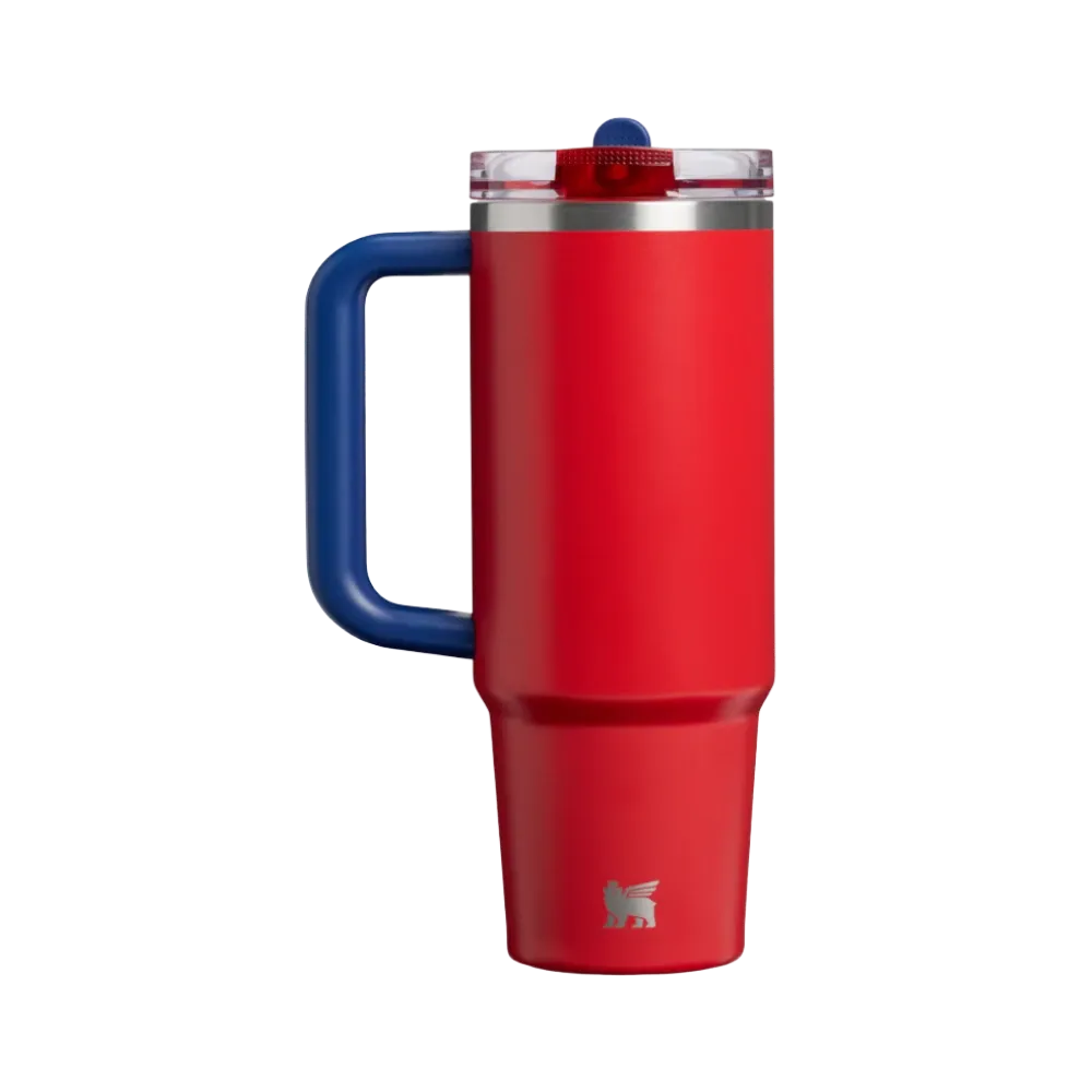 Stanley Country Collection Quencher Protour Flip Straw Tumbler Team Red Dark Blue 30 OZ