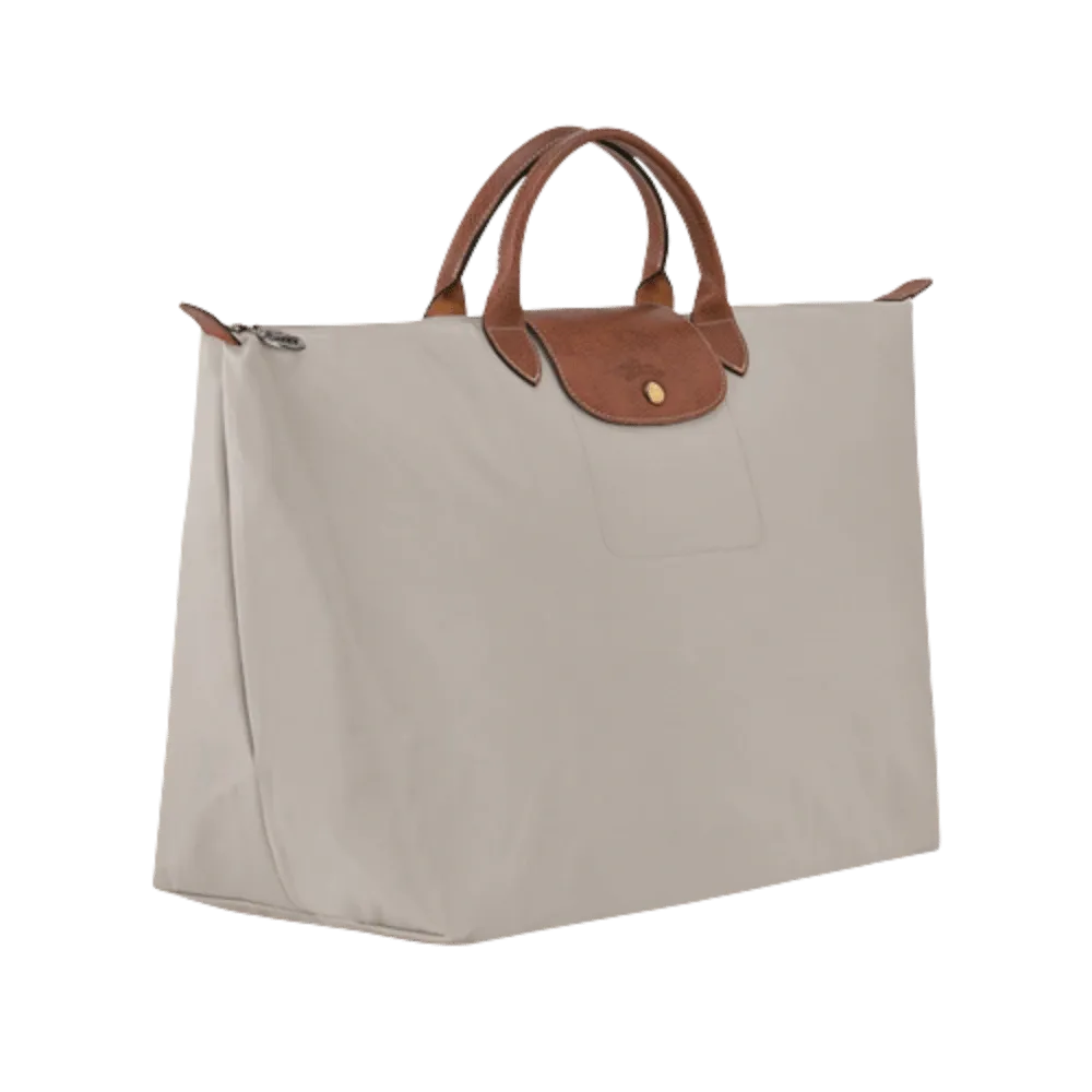 Longchamp Le Pliage Original L Travel bag Pebble - Recycled canvas