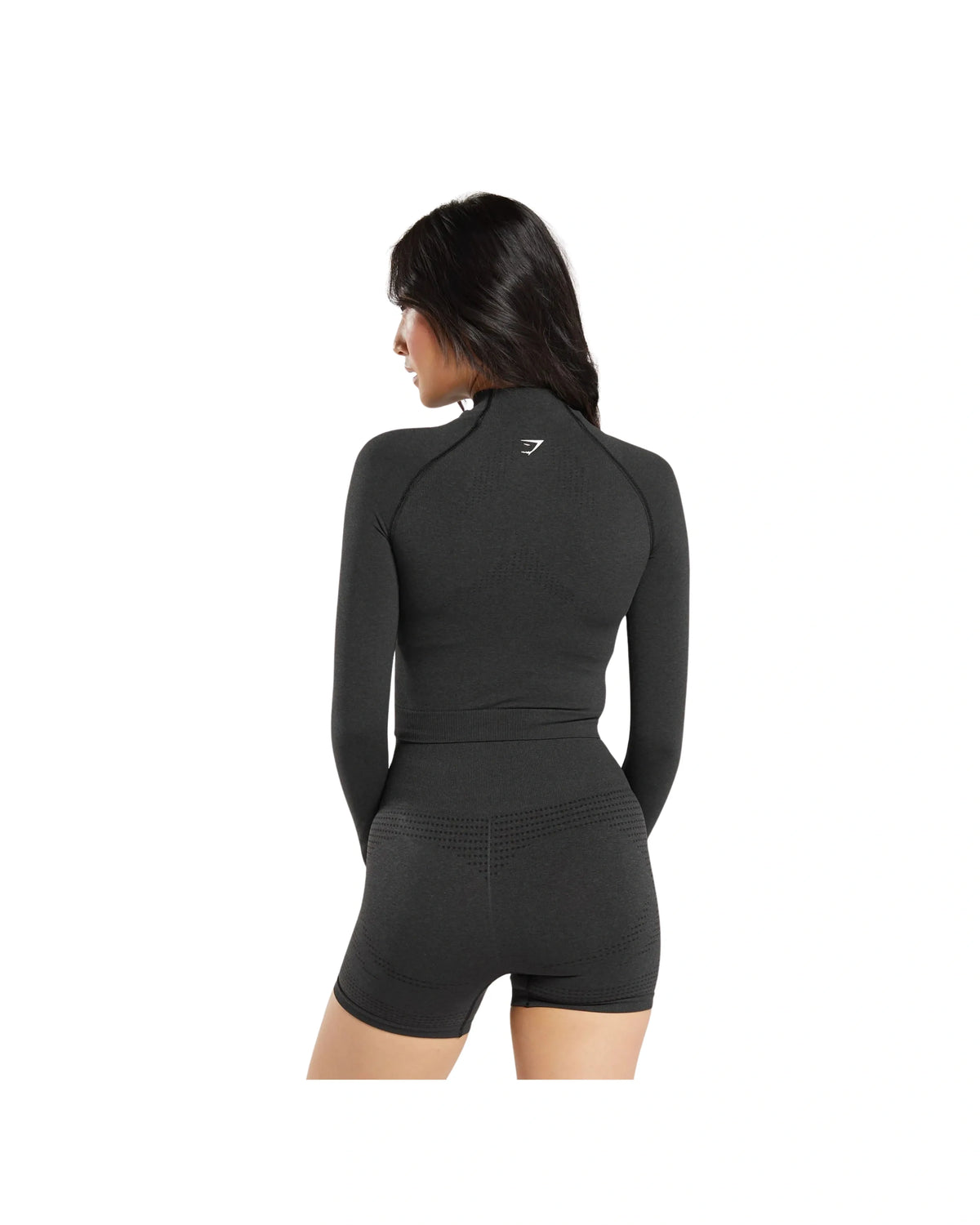 Gymshark Vital Midi Zip Up Jacket Black Marl