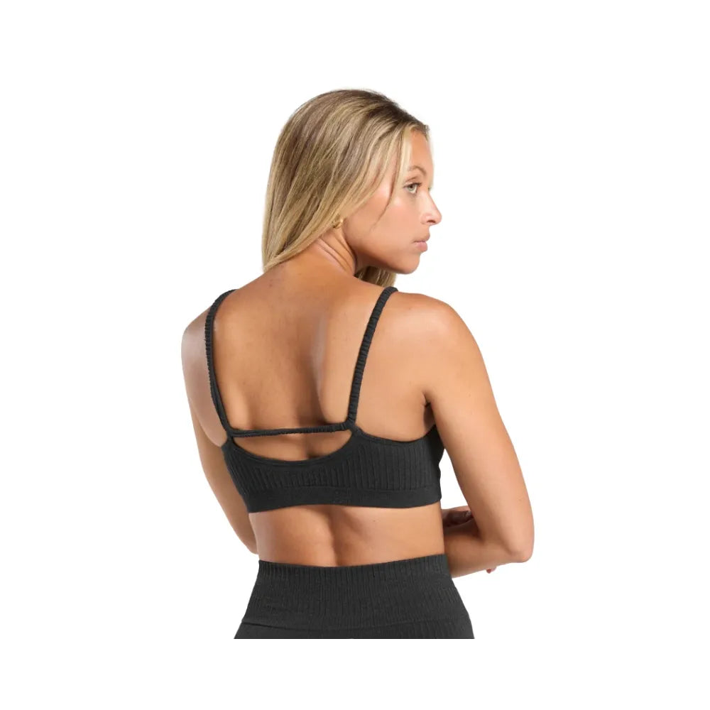 Gymshark Luxe Seamless Bralette - Light Support Coal Marl
