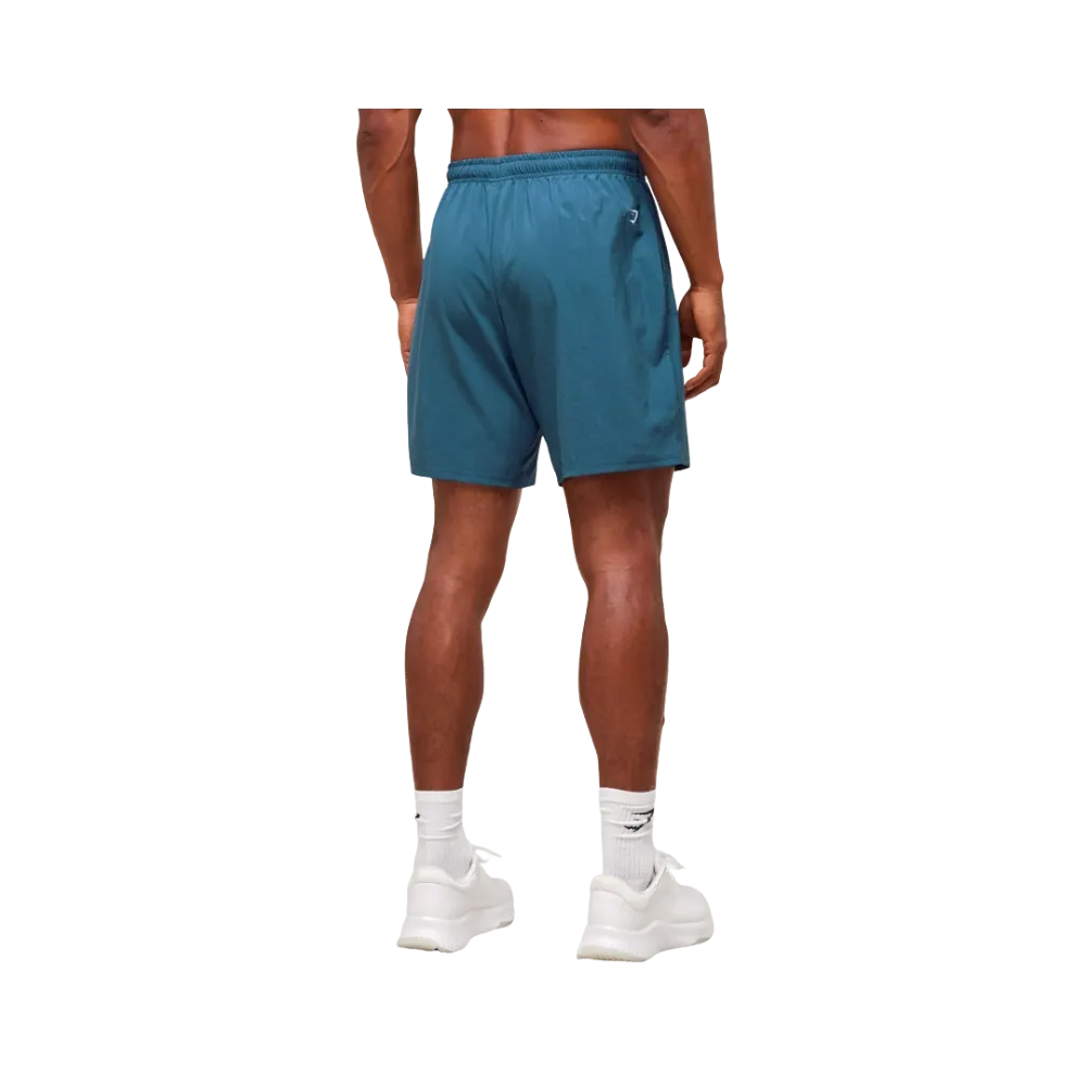 GymShark S&C Graphic 7" Shorts Success Blue