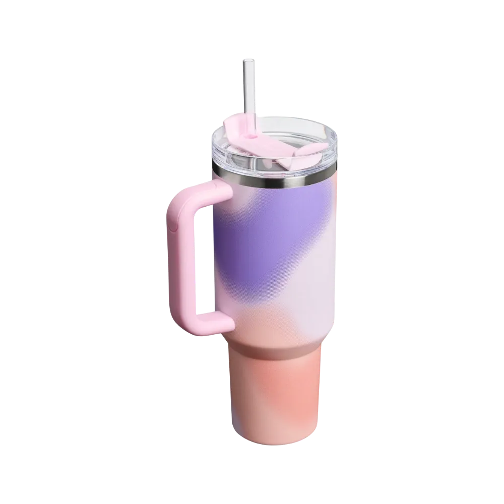 Stanley New Frequency Quencher H2.0 FlowState Tumbler (40OZ) Rose Petal Motion