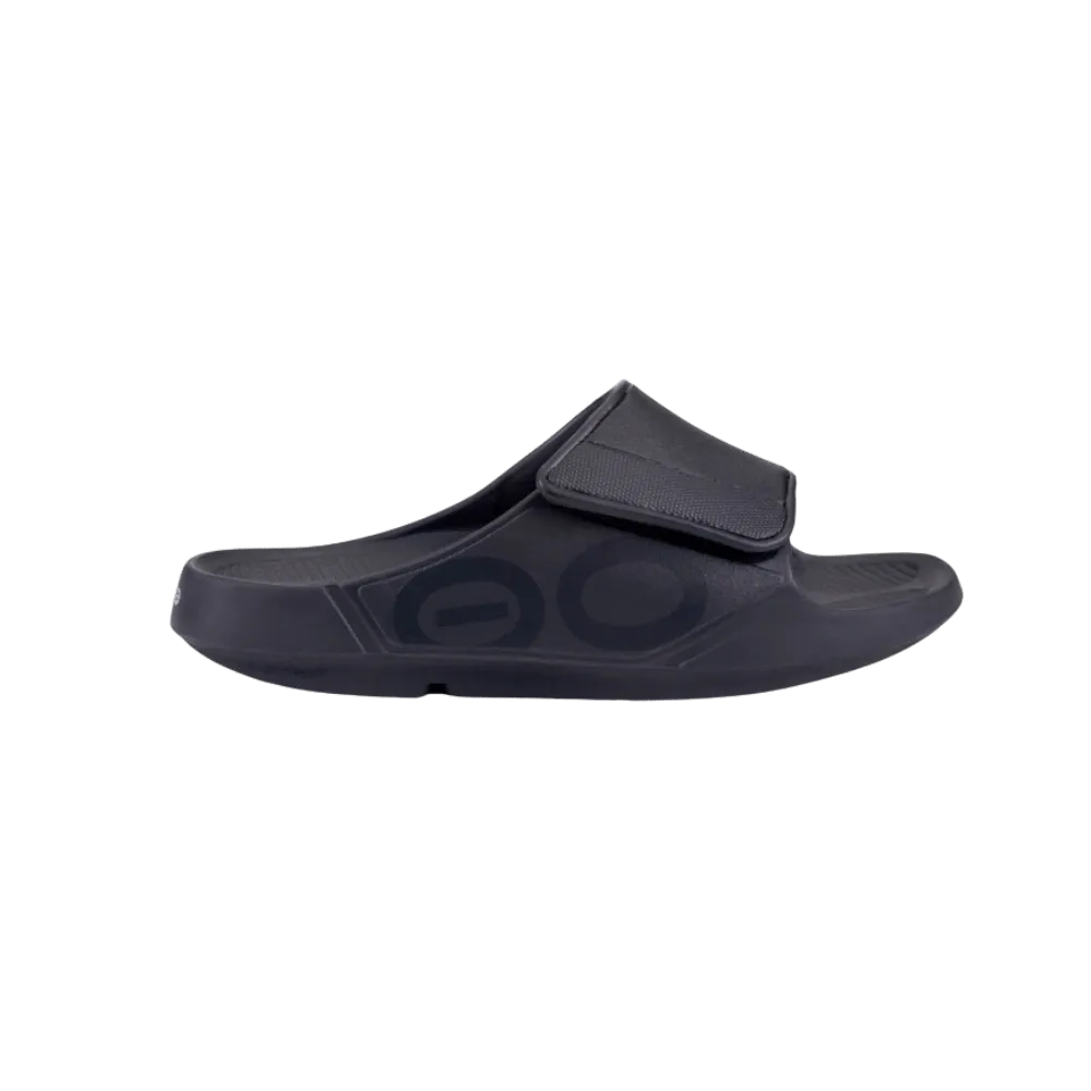 Oofos OOahh Sport Flex Sandal - Matte Black