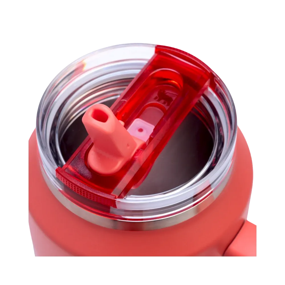 Stanley Quencher ProTour Flip Straw Tumbler (64OZ) Hot Coral Fade