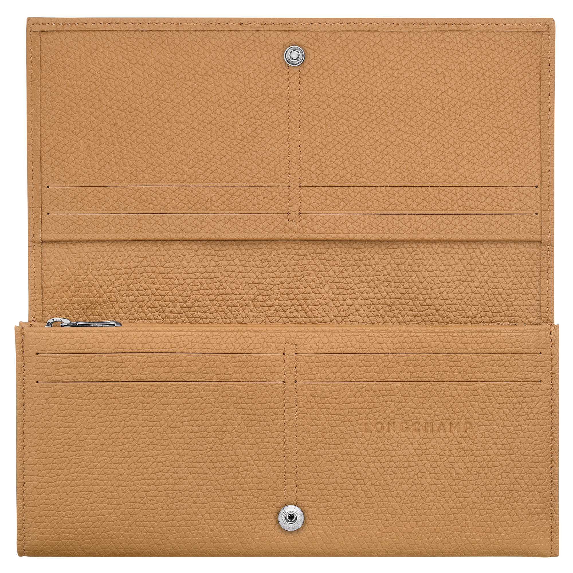 Longchamp Le Roseau Long continental wallet Walnut