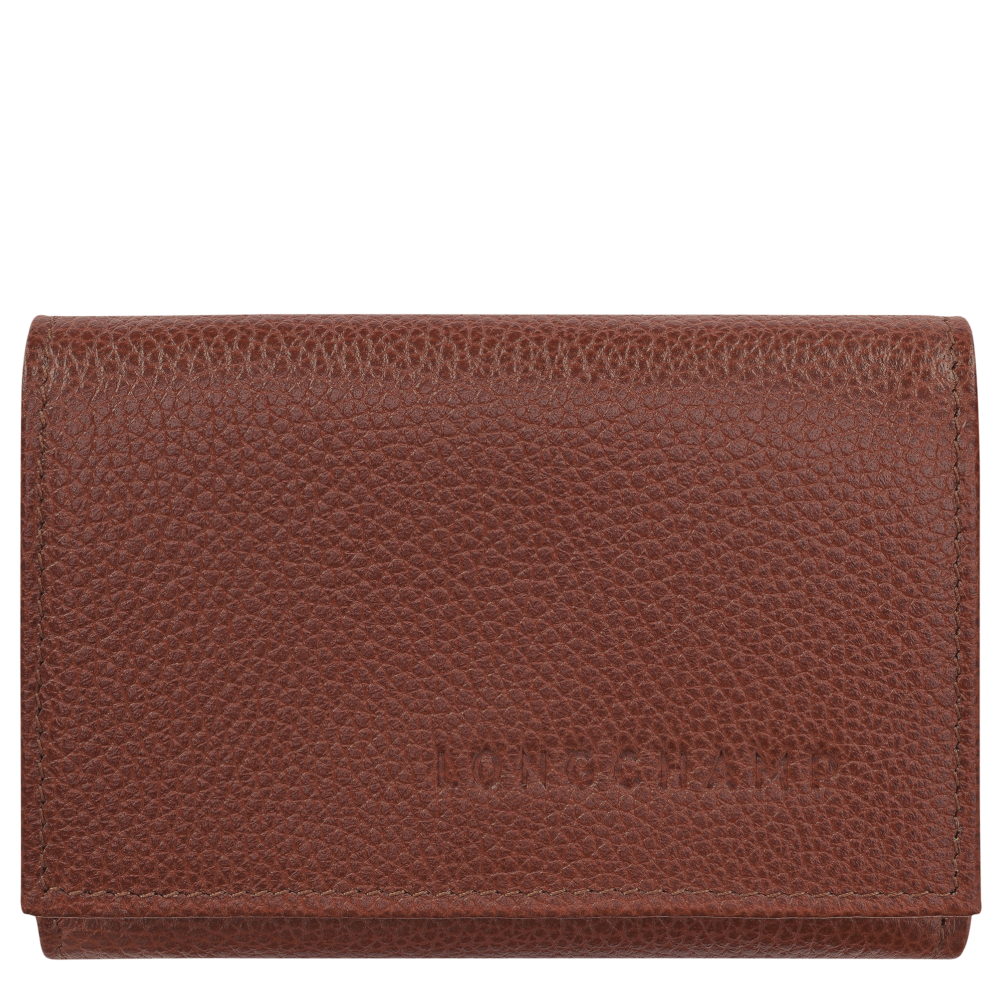 Longchamp Le Foulonné Compact wallet Coffee