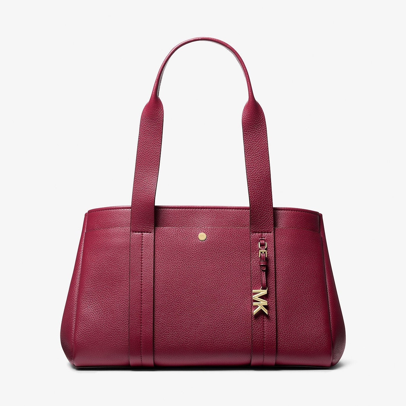 Michael Kors Romee Large Pebbled Leather Tote Bag Mulberry