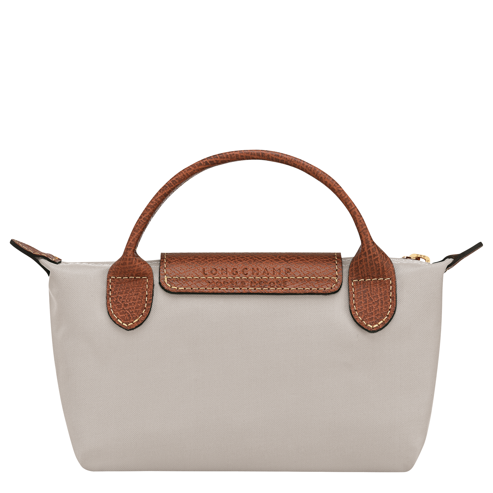 Longchamp Le Pliage Original Pouch with handle Pebble