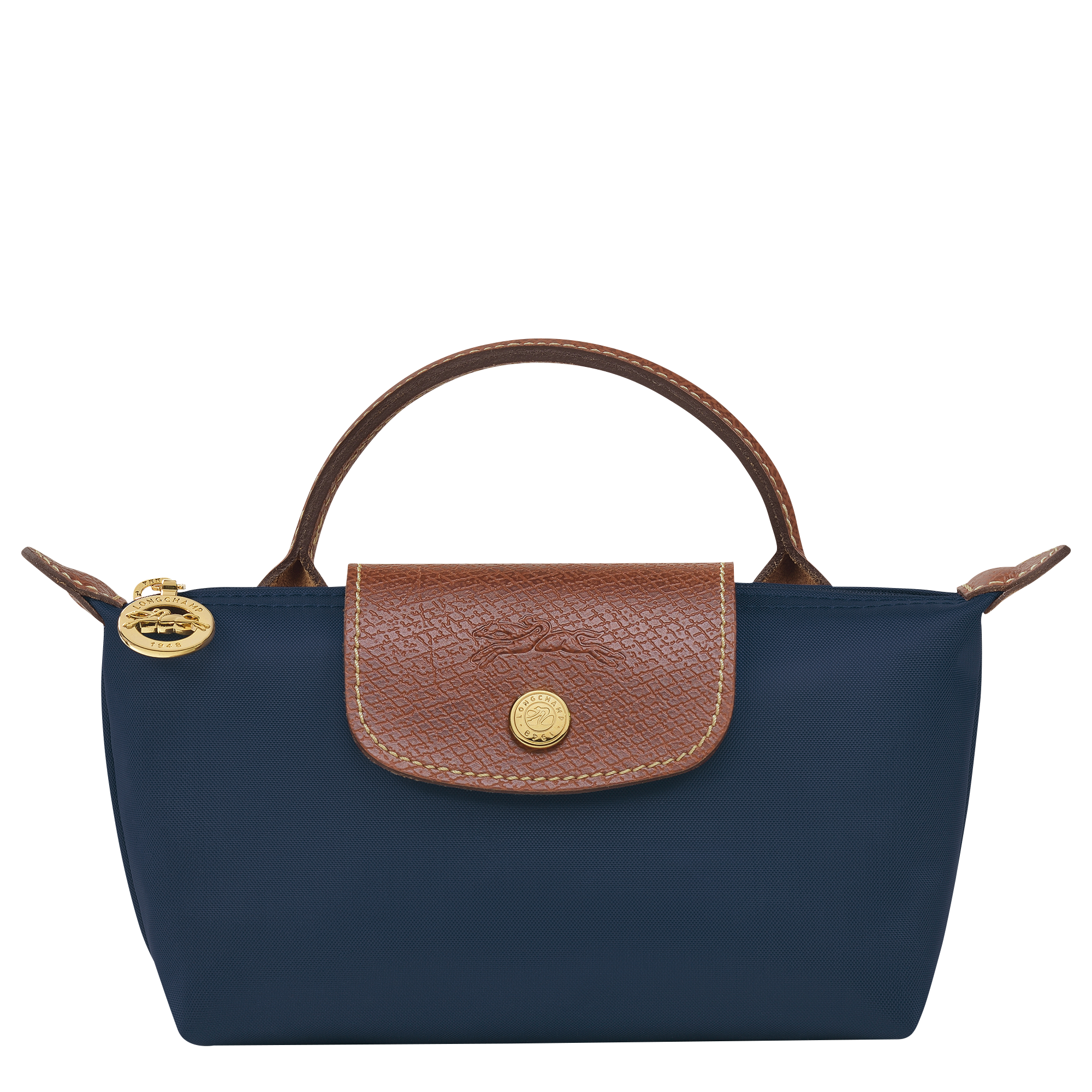 Longchamp Le Pliage Original Pouch with handle Navy