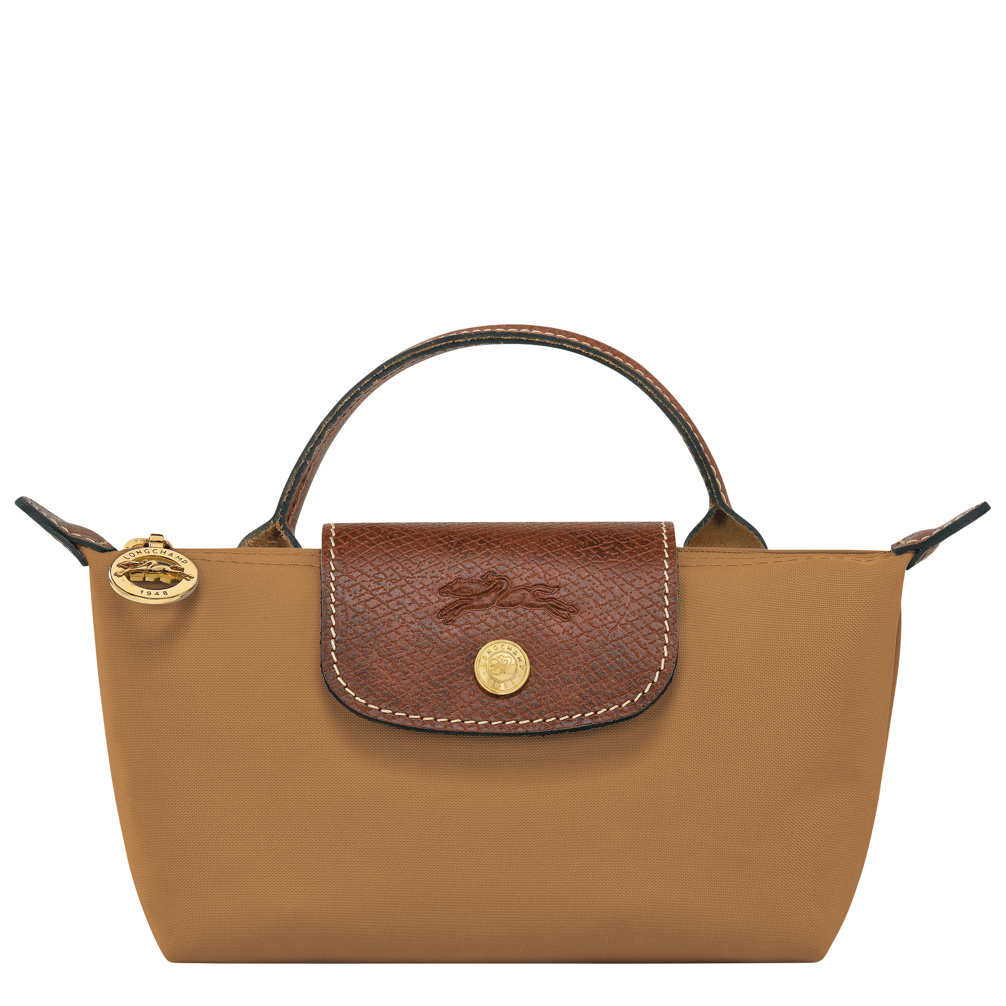 Longchamp Le Pliage Original Pouch with handle Fawn
