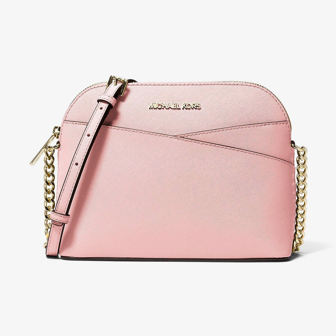 Michael Kors Jet Set Travel Medium Dome Crossbody Bag Powder Blush