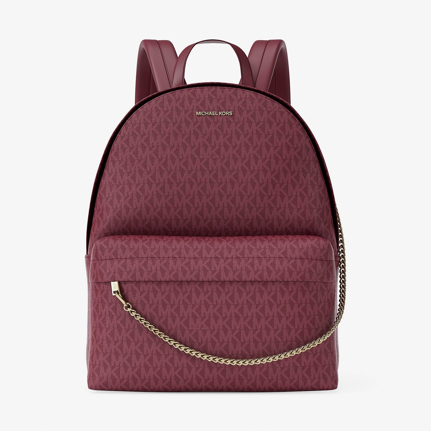 Michael Kors Slater Large Signature Logo Backpack Cherry