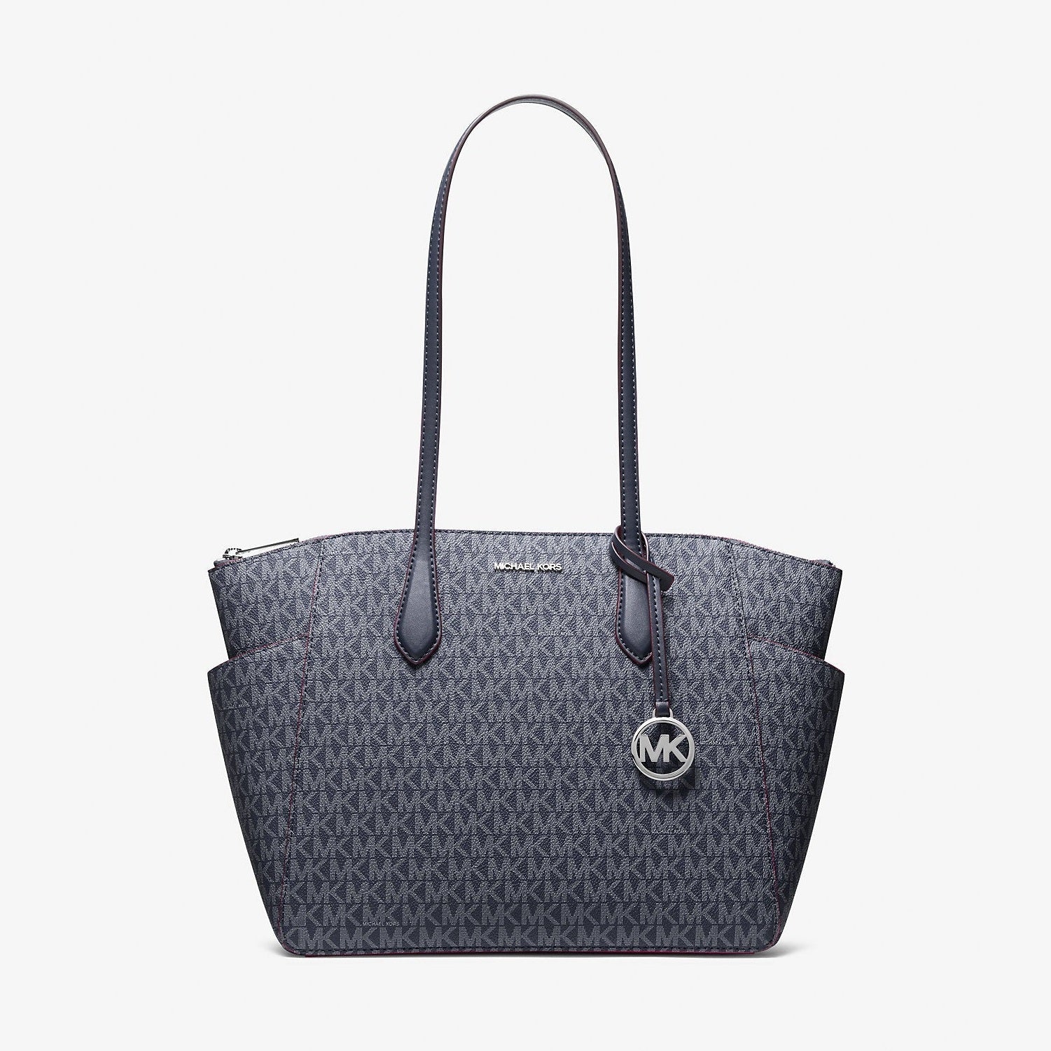 Michael Kors Marilyn Medium Signature Logo Tote Bag Admiral